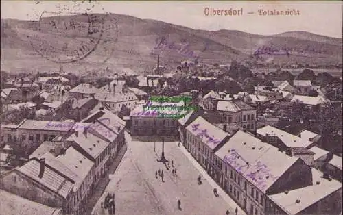 158205 AK Olbersdorf Albrechtice ve Slezsku Österreichisch-Schlesien 1922