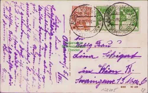 158205 AK Olbersdorf Albrechtice ve Slezsku Österreichisch-Schlesien 1922