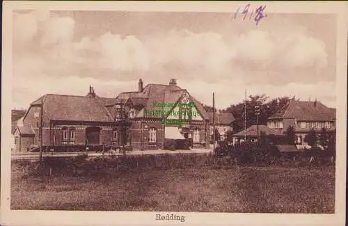 158400 AK Rodding Kommune Rödding 1918 Bahnhof bei Haderslev Hadersleben