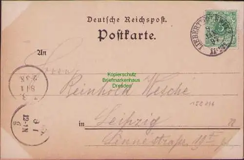 158246 AK Liebertwolkwitz bei Leipzig Federlitho Hotel Waldschloss Oberholz 1897