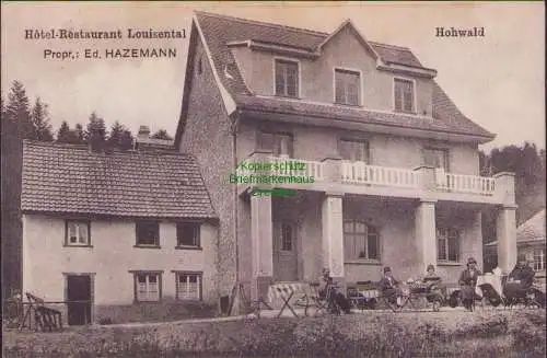 158398 AK Le Hohwald 1927 Hotel Restaurant Louisental