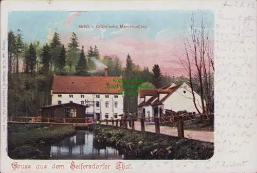 154890 AK Seifersdorfer Tal Gräfl. v. Brühlsche Marienmühle 1903