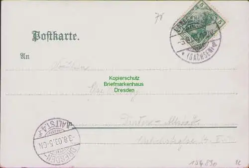 154890 AK Seifersdorfer Tal Gräfl. v. Brühlsche Marienmühle 1903