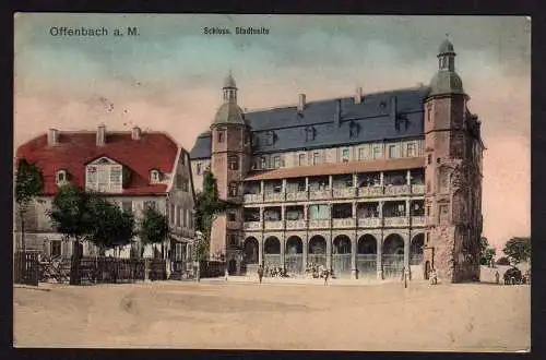 46799 AK Offenbach 1913 Schloss Stadtseite