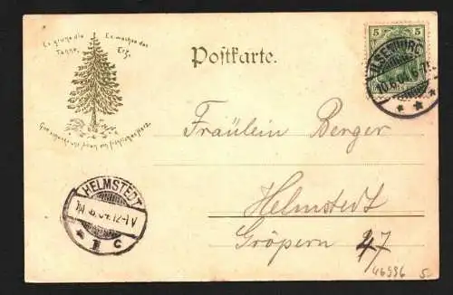 46996 AK Kreuz auf dem Ilsenstein Ilsenburg Harz 1904