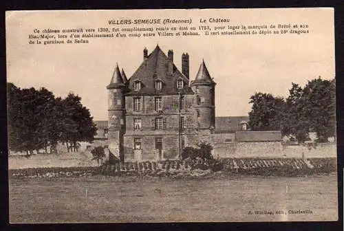 46795 AK Villiers Semeuse Ardennes Le Chateau ca. 1914