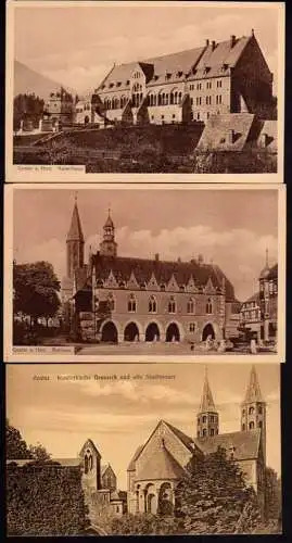 41615 5 AK Goslar Harz Kaiserhaus 1911 Klosterkirche Neuwerk Rathaus Aufgang