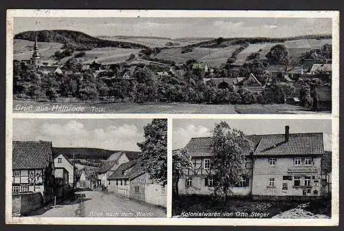 29075 AK Hainrode Straße Kolonialwaren Steger Kolonialwarenhandlung um 1940