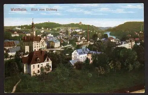 29423 AK Waldheim Blick vom Eichberg, ungelaufen um 1915