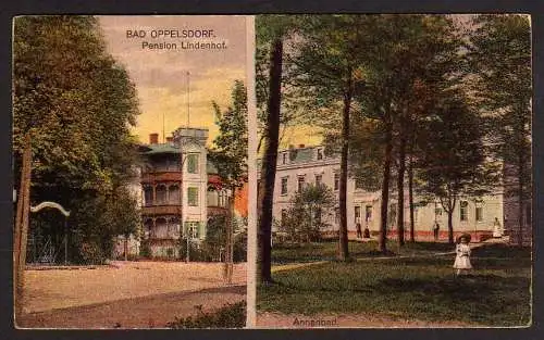 29395 AK Bad Oppelsdorf Pension Lindenhof um 1920