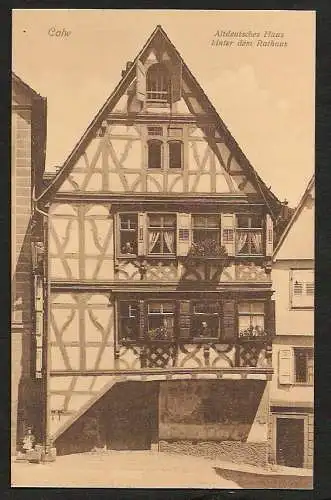 25620 AK Calw Altdeutsches Haus hinter dem Rathaus 1910