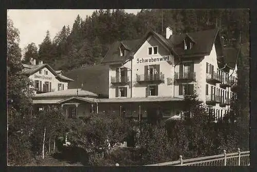 25426 AK Berchtesgaden Hotel Restaurant Schwabenwirt 1928 Gaststätte Gasthof