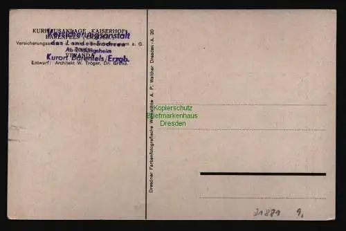 21881 AK Bärenfels Erzgebirge Kurhaus Kaiserhof Veranda um 1920