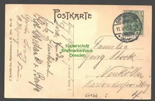 22166 AK Gruss von der Löcknitz Grünheide Mark 1913