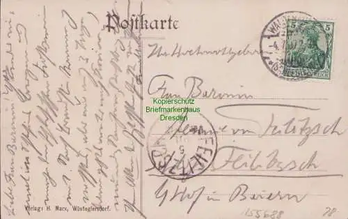 155688 AK Gluszyca Wüstegiersdorf i. Schlesien Fürstliche Oberförsterei 1907