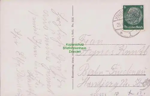 155693 AK Dittmannsdorf Kr. Waldenburg Kriegersenkmal Kath. Kirche Gasthof 1937