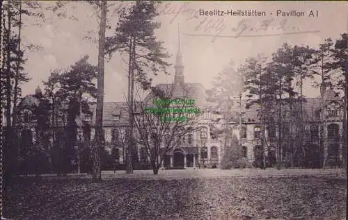 155936 AK Beelitz Heilstätten 1924 Pavillon A I