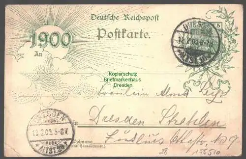 155510 AK Privatganzsache Dresden 1900 Bazar für die leidende Kindheit Auf dem