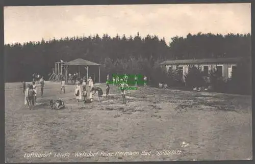 155438 AK Luftkurort Lausa Weixdorf Prinz Hermann Bad Spielplatz um 1910