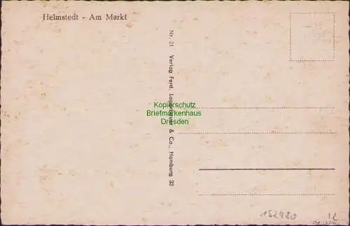 152480 AK Helmstedt Am Markt um 1950