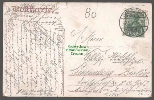 152245 AK Dresden Hauptbahnhof Prager Straße 1908