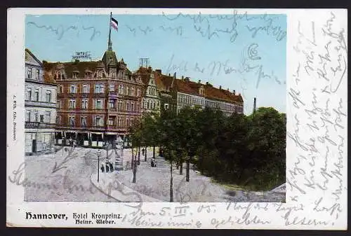 52558 AK Hannover Hotel Kronprinz 1905