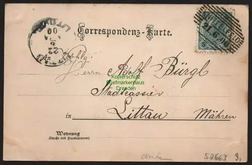 52663 AK Knittelfeld 1900 Wolfsberg mit Coralpe Mondscheinkarte