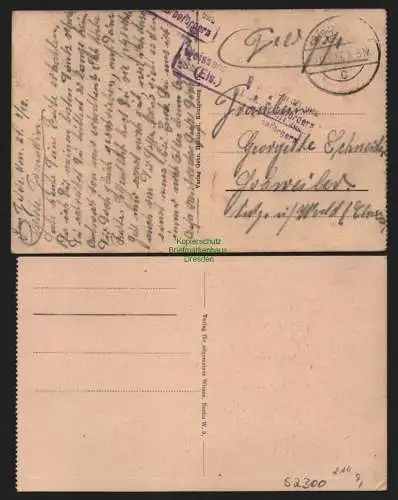 52300 2 AK russische Typen Pilgerinnen 1917 Bettler Feldpost Russland