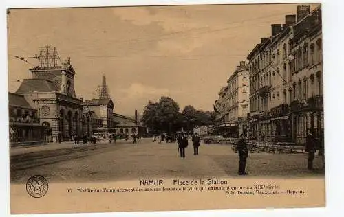 39873 AK Namur Belgien Place de la Station 1915 Feldpost Restaurant Citadelle