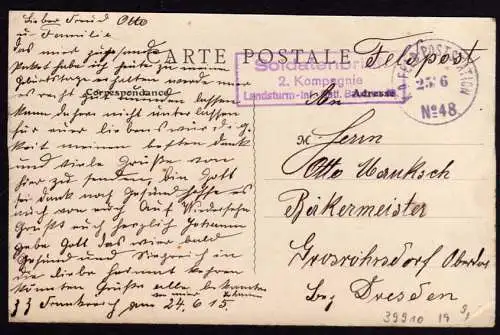 39910 AK Maubert-Fontaine 1915 Hotel du Grand Turc Napoleon Waterloo