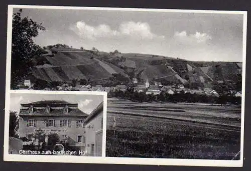 39997 AK Weiler bei Monzingen Gasthaus zum Badischen Hof Feldpost 1939 Zensur