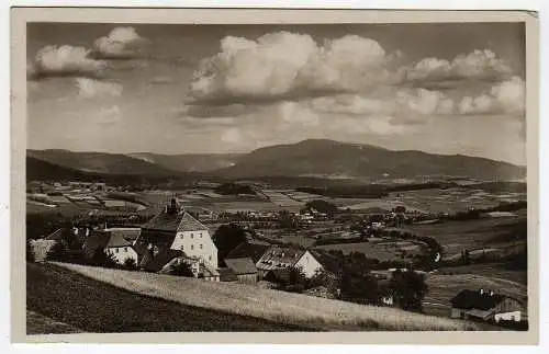 39585 Ansichtskarte Zwiesel 1932 Rabenstein mit Blick zum Rachel Bayr. Wald