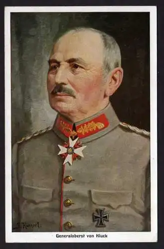 39049 AK Militär Generaloberst Alexander von Kluck Reichsverband Vetreranen 1915