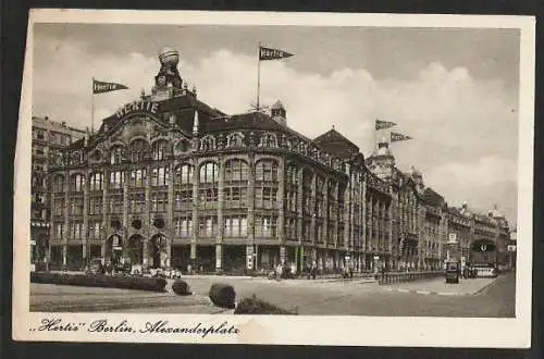 24085 AK Berlin Hertie Alexanderplatz Waren u. Kaufhaus Die Kaufstätte für alle