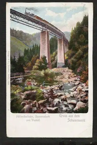 24186 AK Höllentalbahn Rauennabach Viadukt Eisenbahn Dampflok Lok Schwarzwald