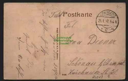 24023 AK Graudenz Festungsberg Feldpost 1917 Grudziadz  Kujawien-Pommern