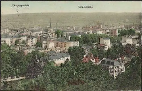 23763 AK Ebeswalde Totalansicht 1909, gelaufen