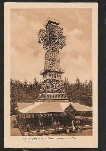 23793 AK Josephshöhe Auerberg Harz Eisernes Kreuz Auf der Josephshöhe