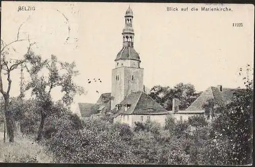 23764 AK Belzig Marienkirche 1904, gelaufen 1906