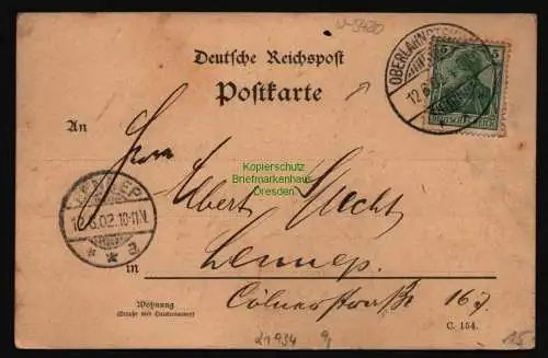 21934 AK Oberlahnstein Sturmangriff auf die letzten 100 Tage 1902 Parole Heimat