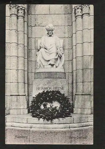 21734 AK Hamburg Restaurant Siechen 1912 Heinrich Heine Denkmal