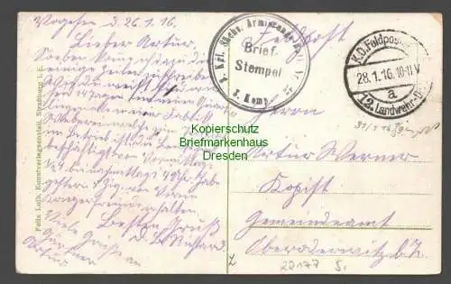 22177 AK Rimbach Sudelkopf Firstacker Feldpost 1916 Felix Luib Straßburg i. E.