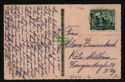 22021 AK Rinteln a.d. Weser Münchhausen Hof, gelaufen 1940