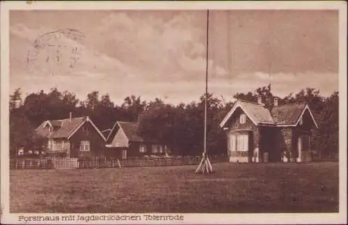 170917 AK Totenrode bei Hüttenrode Blankenburg Harz Forsthaus 1928