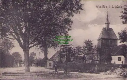 157564 AK Wandlitz Mark 1924 Kirche Dorfstraße