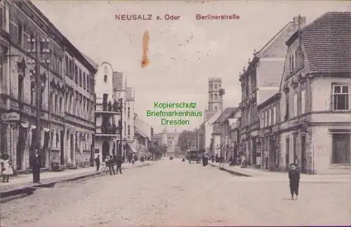 158046 AK Neusalz an der Oder Nowa Sol 1913 Berlinerstraße