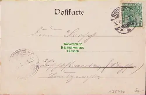 155772 AK Gruss aus Nossen 1901