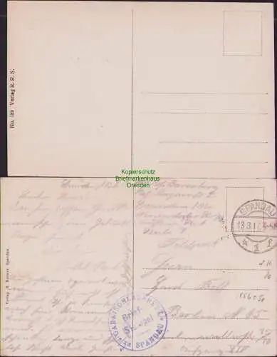 156050 2 AK Berlin Spandau Reserve lazarett II am Askanierring 1917