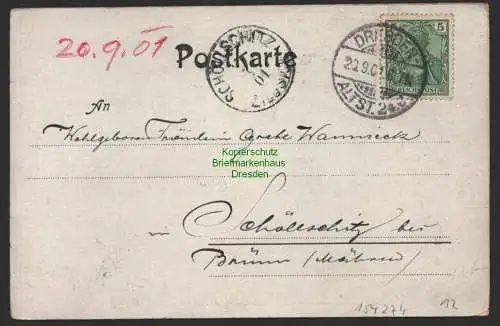 154274 AK Dresden 1901 Internationale Kunstausstellung Große Halle Blasewitz