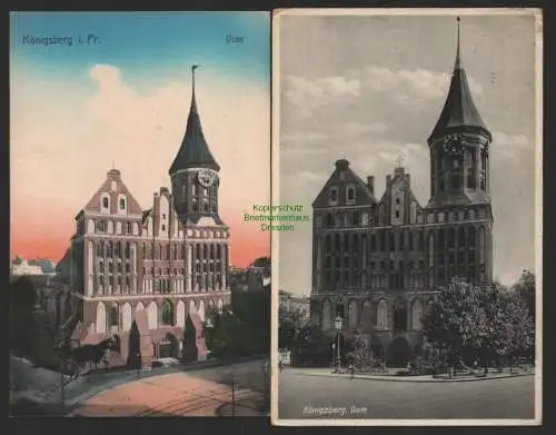 154060 2 Ansichtskarte Königsberg i. Pr. Dom um 1915